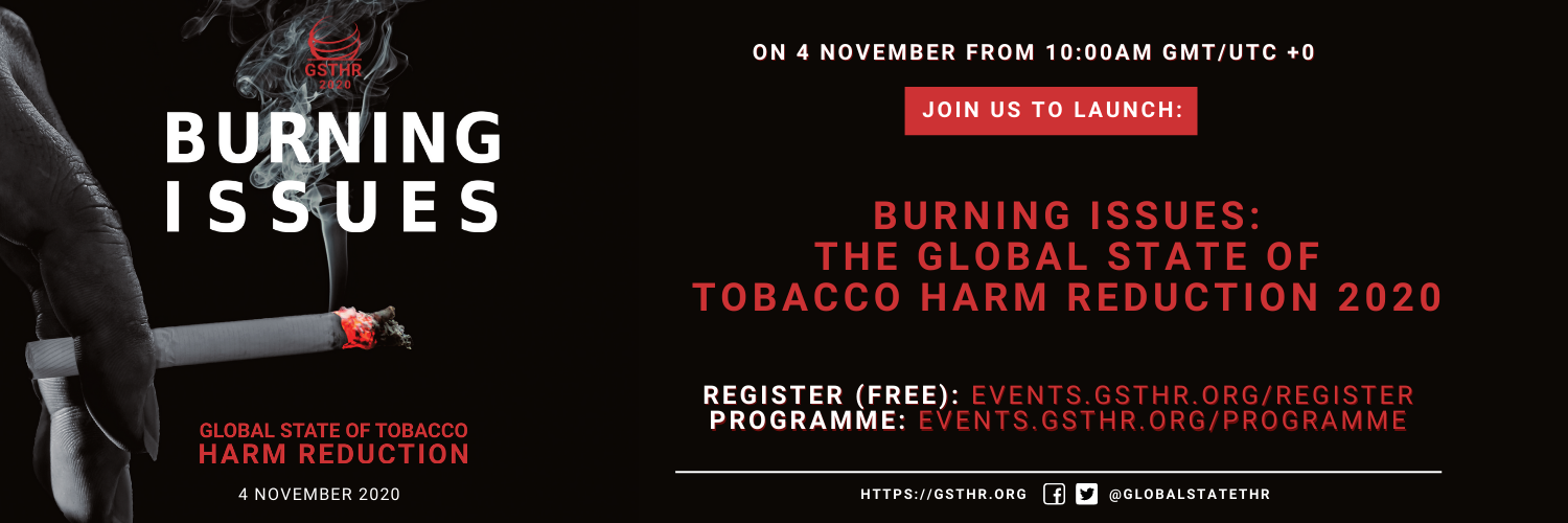 Burning Issues: new GSTHR report set to launch online with free open access event on Wednesday 4 November